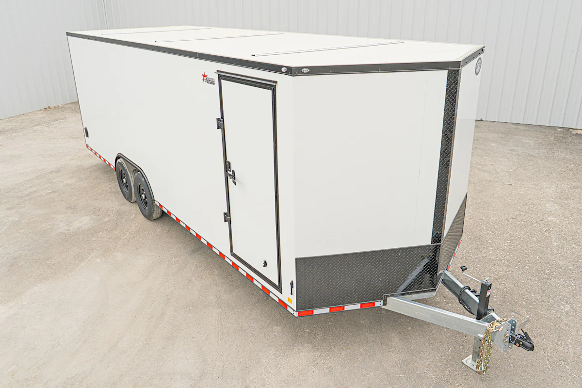 CellTech 8.5'x24' All-Steel Enclosed Cargo Trailer w/ Rear Ramp Door (C2) - Stock #89260 - Image 4 of 19 CellTech 8.5'x24' All-Steel Enclosed Cargo Trailer w/ Rear Ramp Door (C2) - Stock #89260 - Image 4 of 19