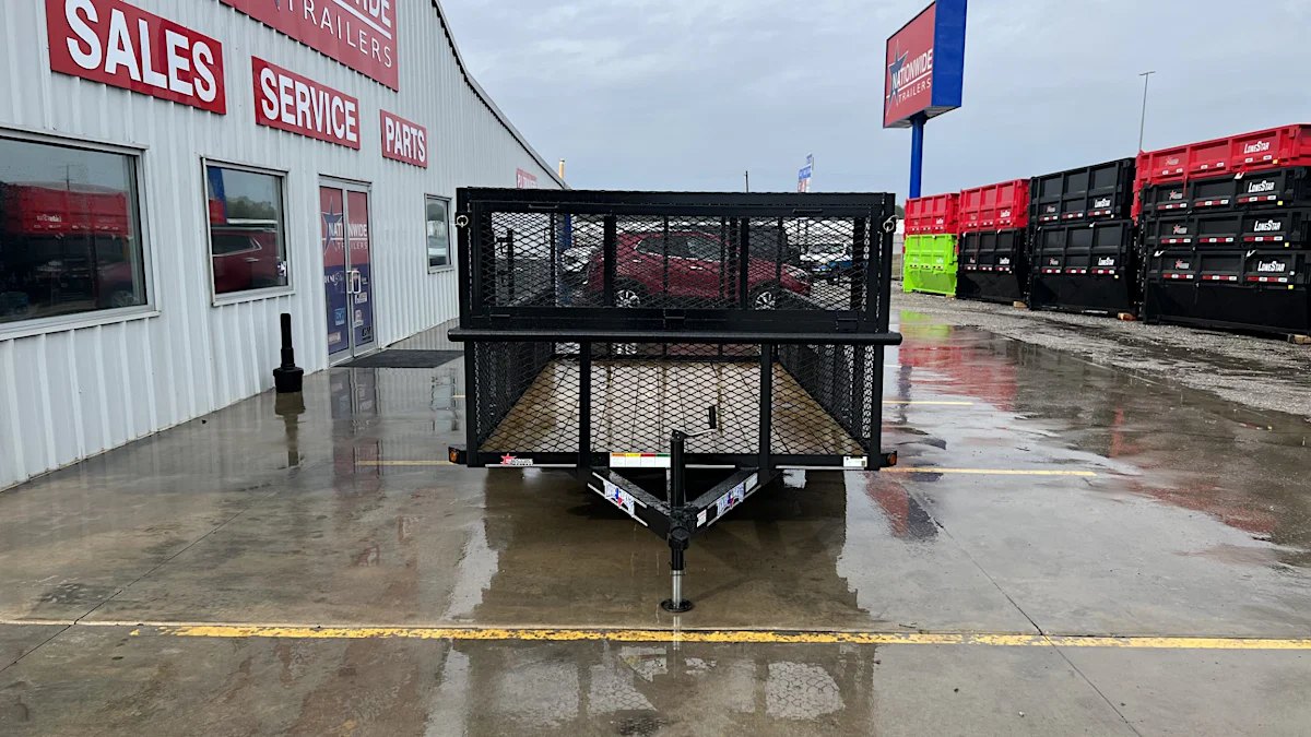 Texas Bragg 12'x77" Landscape Trailer w/ 2' Sides & 4' Gate (L1) - Stock #89271 - Image 7 of 7 Texas Bragg 12'x77" Landscape Trailer w/ 2' Sides & 4' Gate (L1) - Stock #89271 - Image 7 of 7