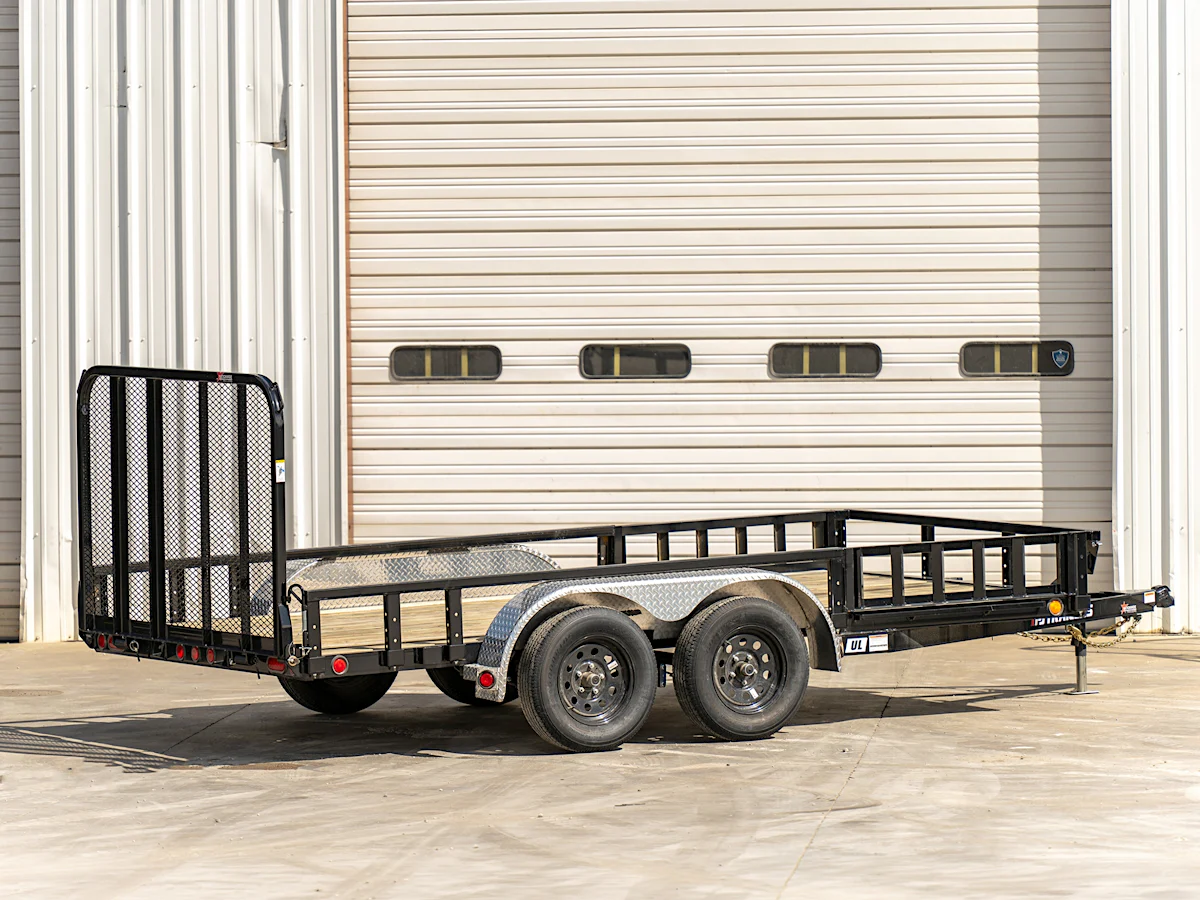 PJ Trailers 14'x83" Tandem Axle 4" Channel Utility Trailer (UL) - Stock #89279 - Image 2 of 3 PJ Trailers 14'x83" Tandem Axle 4" Channel Utility Trailer (UL) - Stock #89279 - Image 2 of 3
