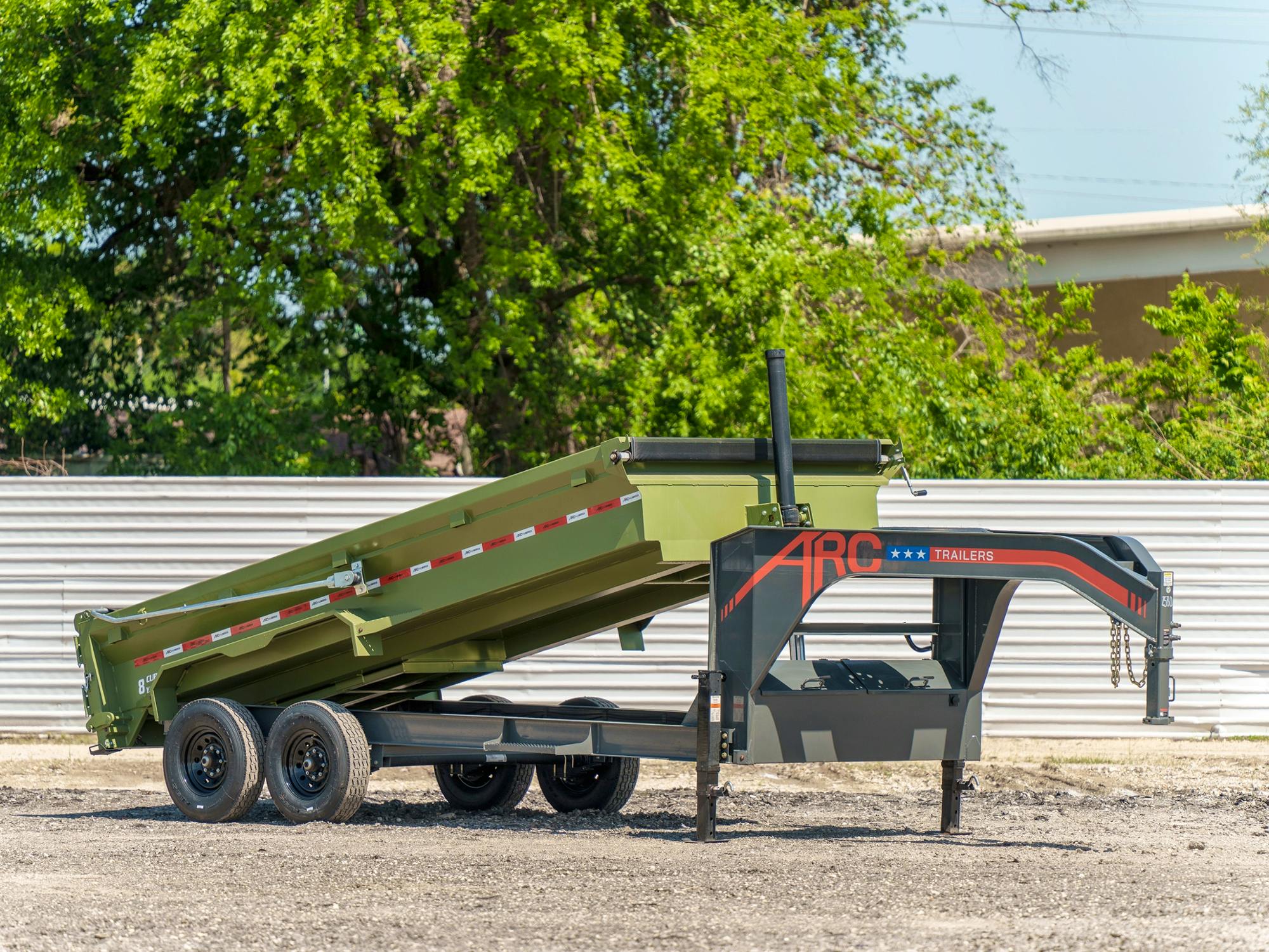 ARC Trailers 16'x83" Gooseneck Telescopic Dump Trailer w/ 2' Sides (GDT) - Stock #89290 - Image 1 of 2