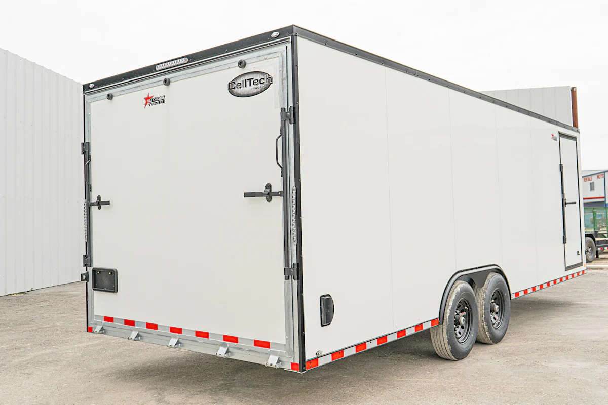 CellTech 8.5'x24' All-Steel Enclosed Cargo Trailer w/ Rear Ramp Door (C2) - Stock #89294 - Image 12 of 19 CellTech 8.5'x24' All-Steel Enclosed Cargo Trailer w/ Rear Ramp Door (C2) - Stock #89294 - Image 12 of 19