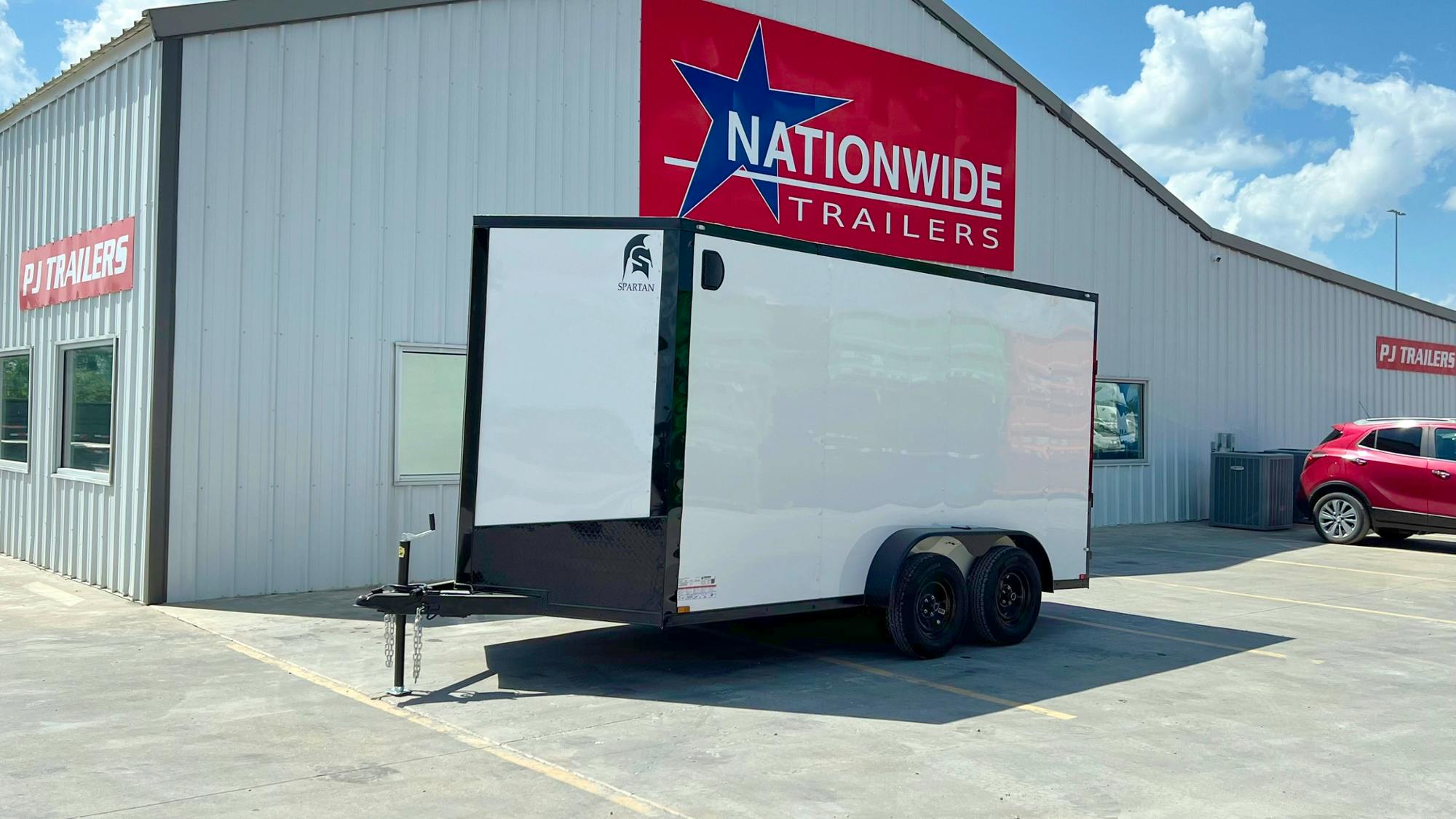 Spartan 7'x16' Enclosed Cargo Trailer w/ Rear Ramp Door (C2) - Stock #89332 - Image 1 of 9