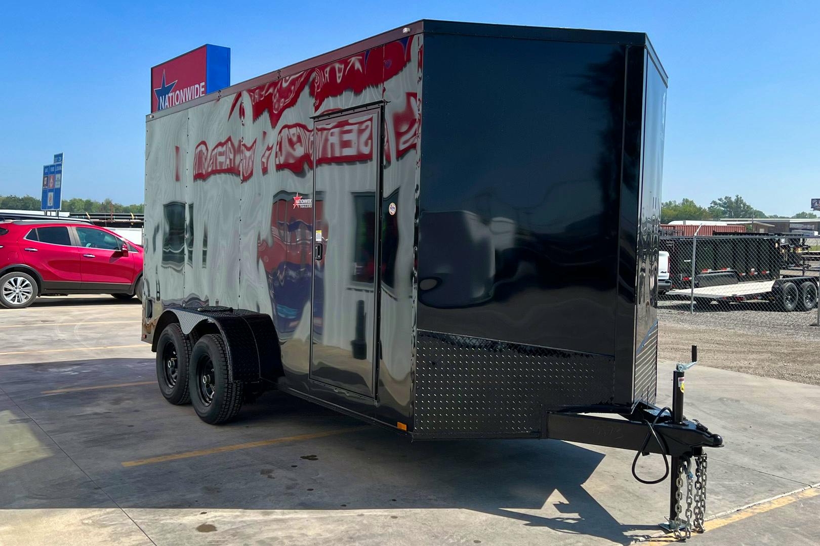 Spartan 7'x14' Enclosed Cargo Trailer w/ Rear Ramp Door (C2) - Stock #89351 - Image 2 of 6