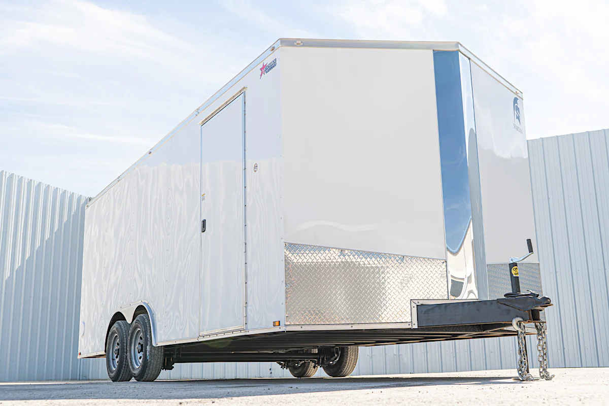 Spartan 8.5'x20' Enclosed Cargo Trailer w/ Rear Ramp Door (C2) - Stock #89380 - Image 2 of 3 Spartan 8.5'x20' Enclosed Cargo Trailer w/ Rear Ramp Door (C2) - Stock #89380 - Image 2 of 3