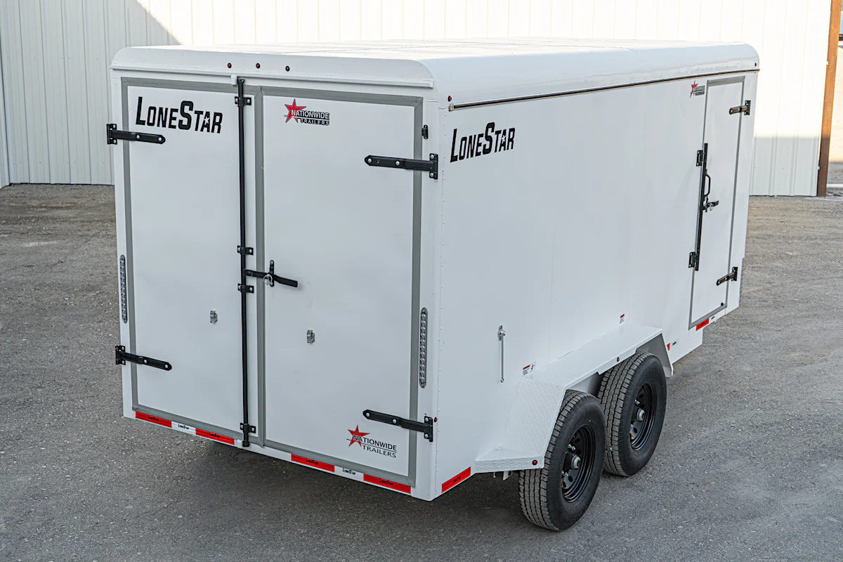 LoneStar 6.5'x16' 14k Steel Enclosed Cargo Trailer w/ Rear Barn Doors (C2) - Stock #89383 - Image 11 of 16 LoneStar 6.5'x16' 14k Steel Enclosed Cargo Trailer w/ Rear Barn Doors (C2) - Stock #89383 - Image 11 of 16