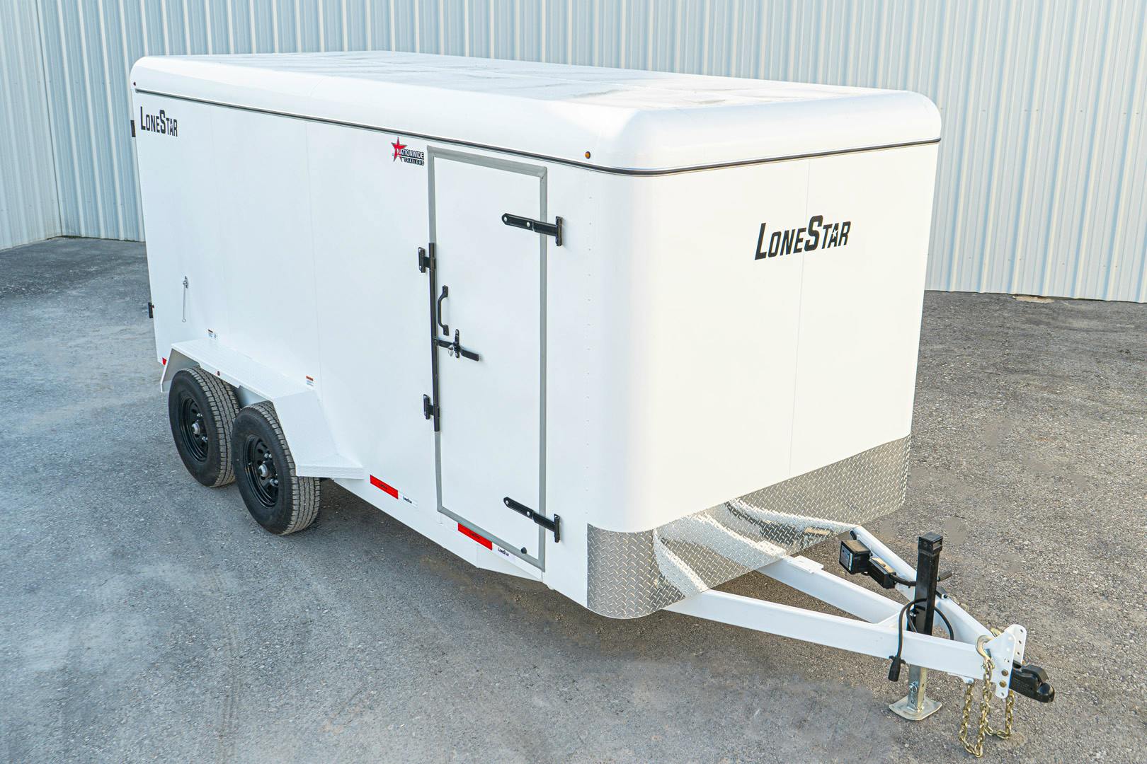 LoneStar 6.5'x16' 14k Steel Enclosed Cargo Trailer w/ Rear Barn Doors (C2) - Stock #89384 - Image 1 of 1