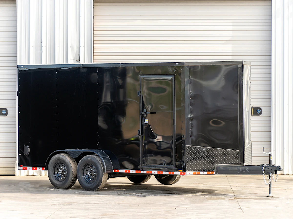 Spartan 7'x16' Enclosed Cargo Trailer w/ Rear Ramp Door (C2) - Stock #89394 - Image 1 of 3 Spartan 7'x16' Enclosed Cargo Trailer w/ Rear Ramp Door (C2) - Stock #89394 - Image 1 of 3