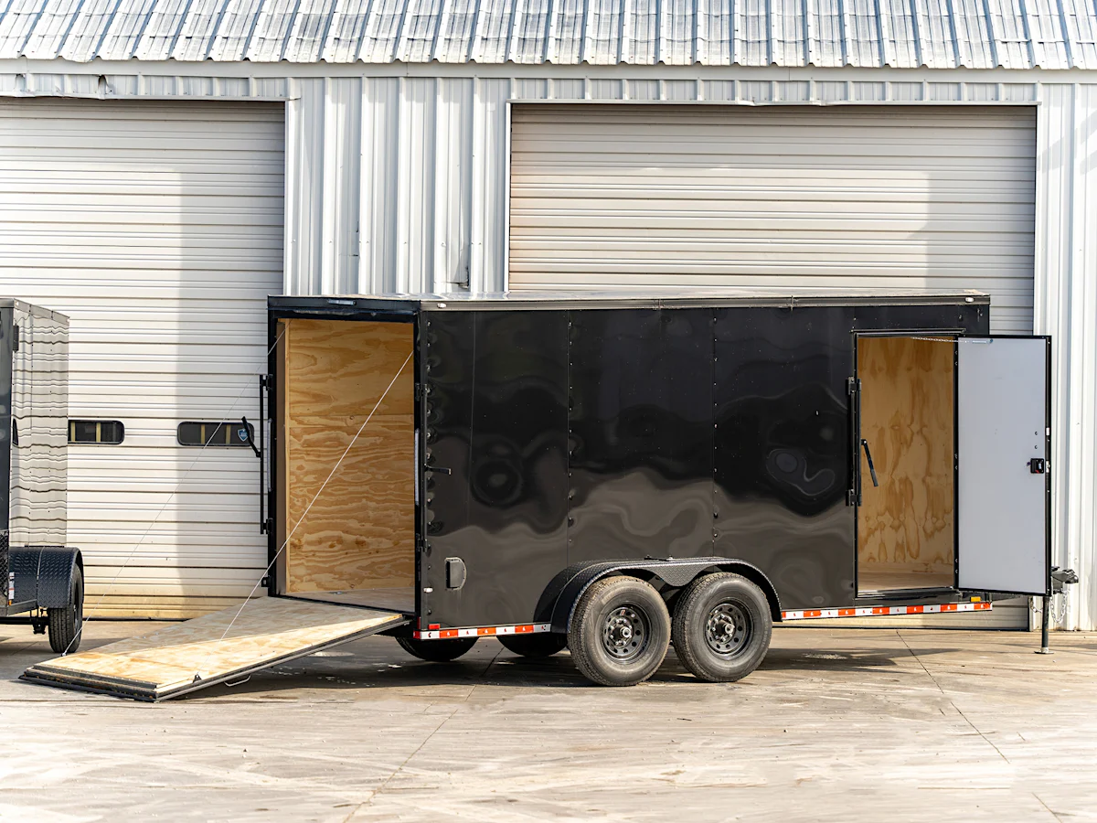 Spartan 7'x16' Enclosed Cargo Trailer w/ Rear Ramp Door (C2) - Stock #89394 - Image 2 of 3 Spartan 7'x16' Enclosed Cargo Trailer w/ Rear Ramp Door (C2) - Stock #89394 - Image 2 of 3