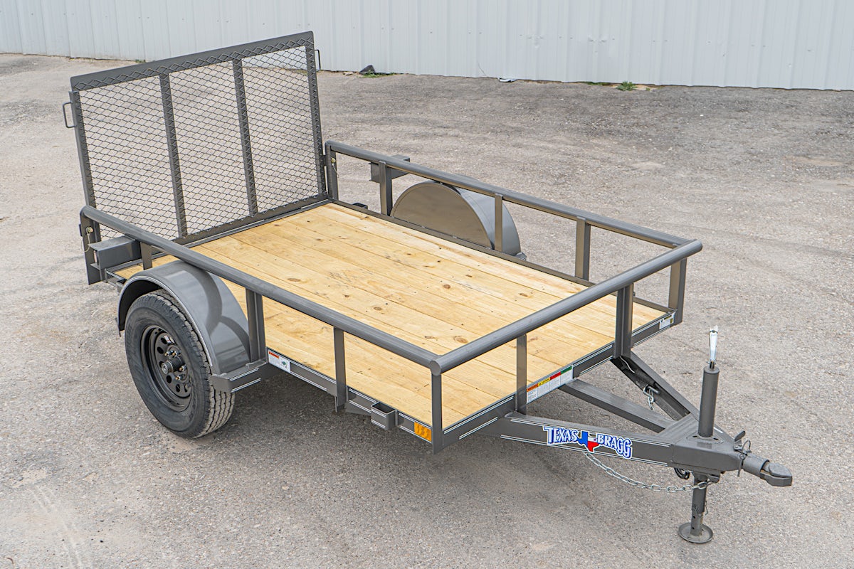 Texas Bragg 8'x60" Utility Trailer w/ 3' Gate (U1) - Stock #89402 - Image 1 of 1 Texas Bragg 8'x60" Utility Trailer w/ 3' Gate (U1) - Stock #89402 - Image 1 of 1