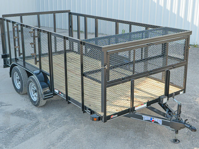 Texas Bragg 14'x83" Landscape Trailer w/ 4' Sides & 4' Gate (L2)