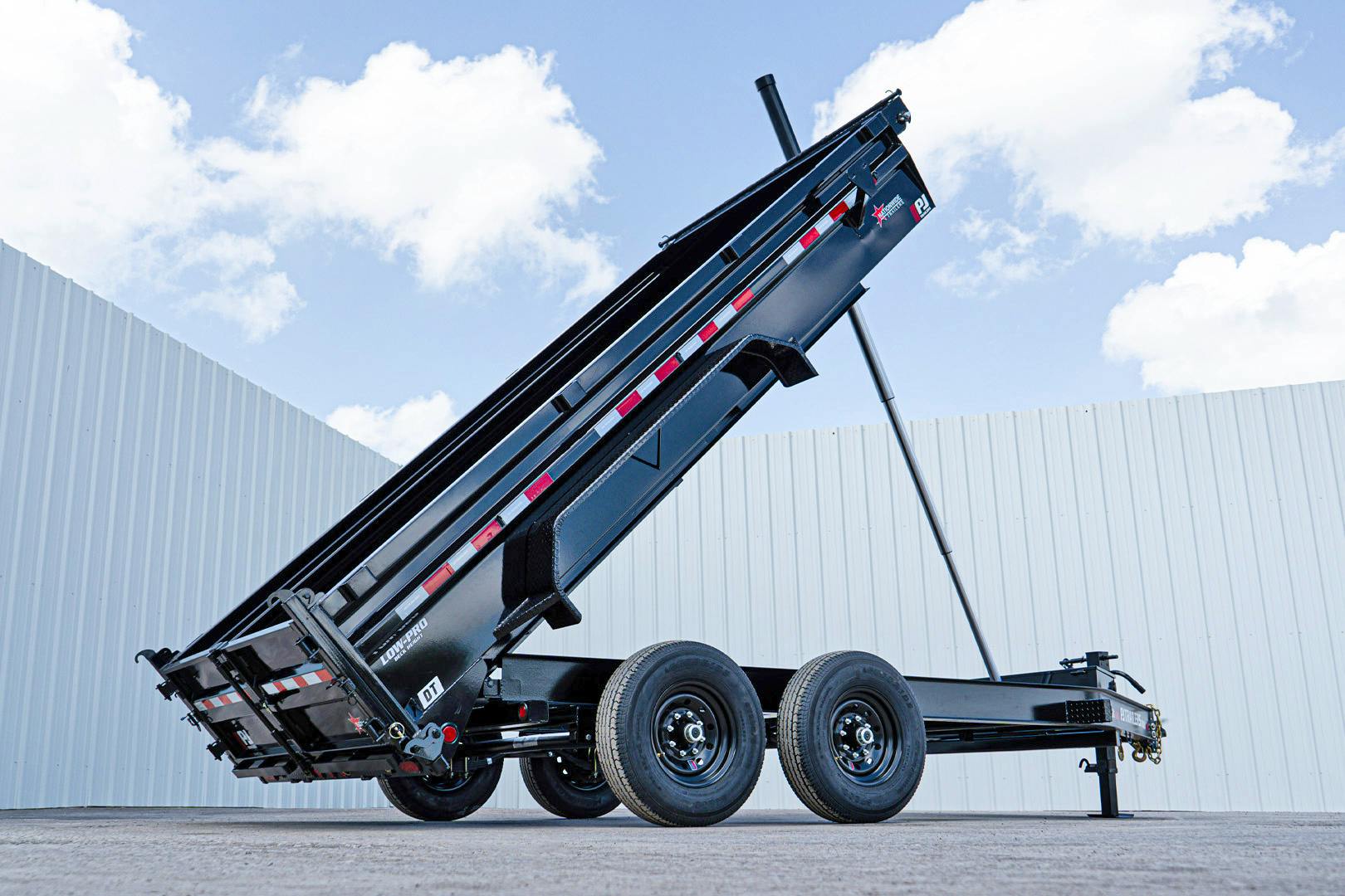 PJ Trailers 14'x83" Telescopic Dump Trailer w/ 2' Sides (DT) - Stock #89418 - Image 1 of 1