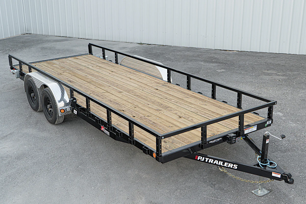 PJ Trailers 20'x83" Tandem Axle 4" Channel Utility Trailer (UL) - Stock #89433 - Image 4 of 12 PJ Trailers 20'x83" Tandem Axle 4" Channel Utility Trailer (UL) - Stock #89433 - Image 4 of 12