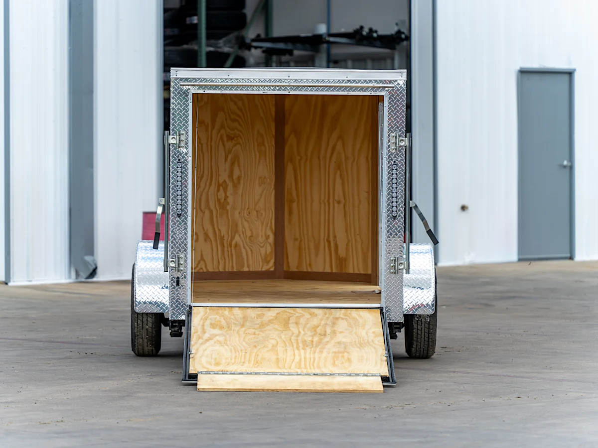 Continental Cargo 5'x10' Enclosed Cargo Trailer w/ Rear Ramp Door (C1) - Stock #89437 - Image 4 of 4 Continental Cargo 5'x10' Enclosed Cargo Trailer w/ Rear Ramp Door (C1) - Stock #89437 - Image 4 of 4