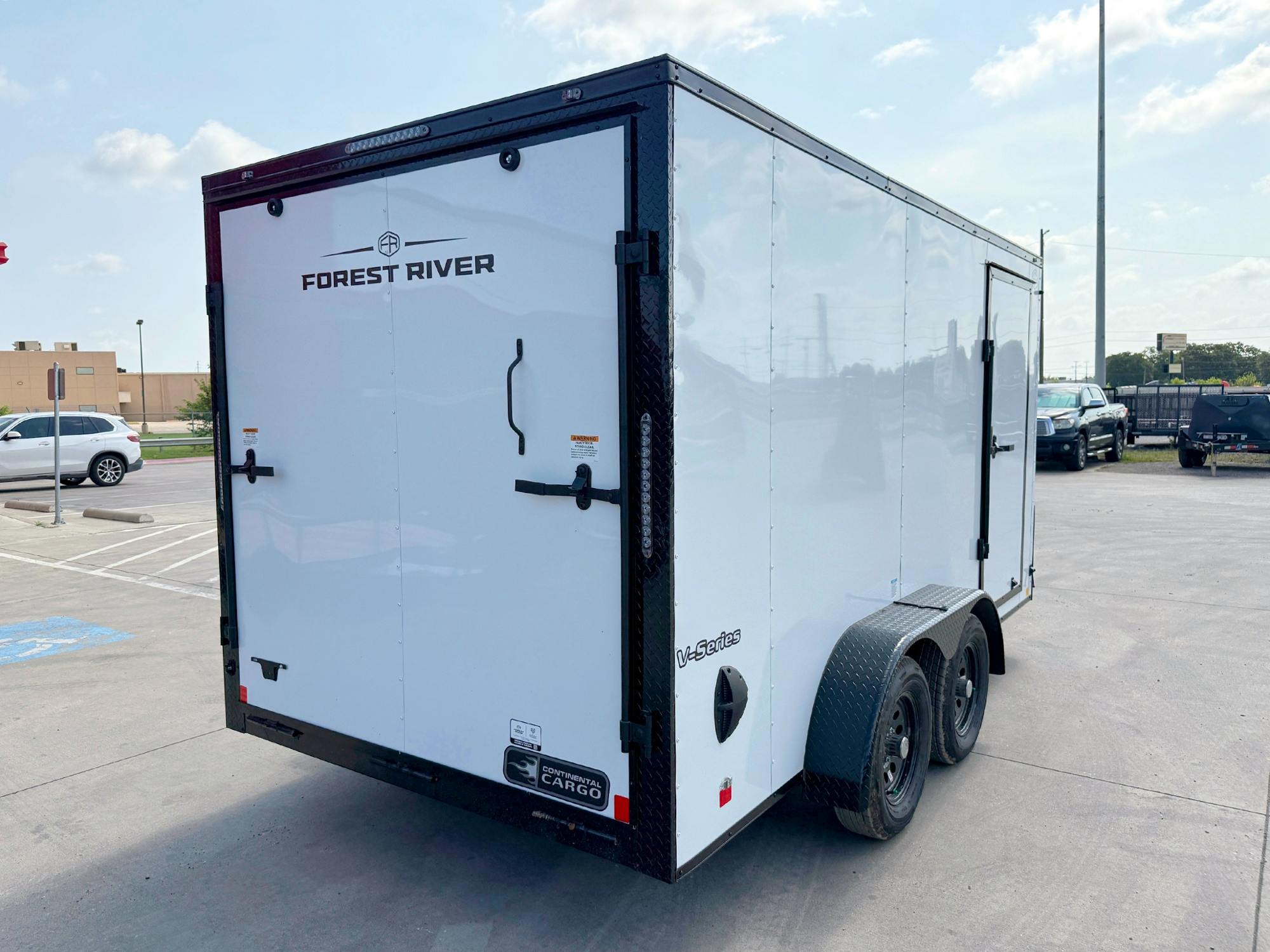 Continental Cargo 7'x14' Enclosed Cargo Trailer w/ Rear Ramp Door (V-series) - Stock #89443 - Image 8 of 10