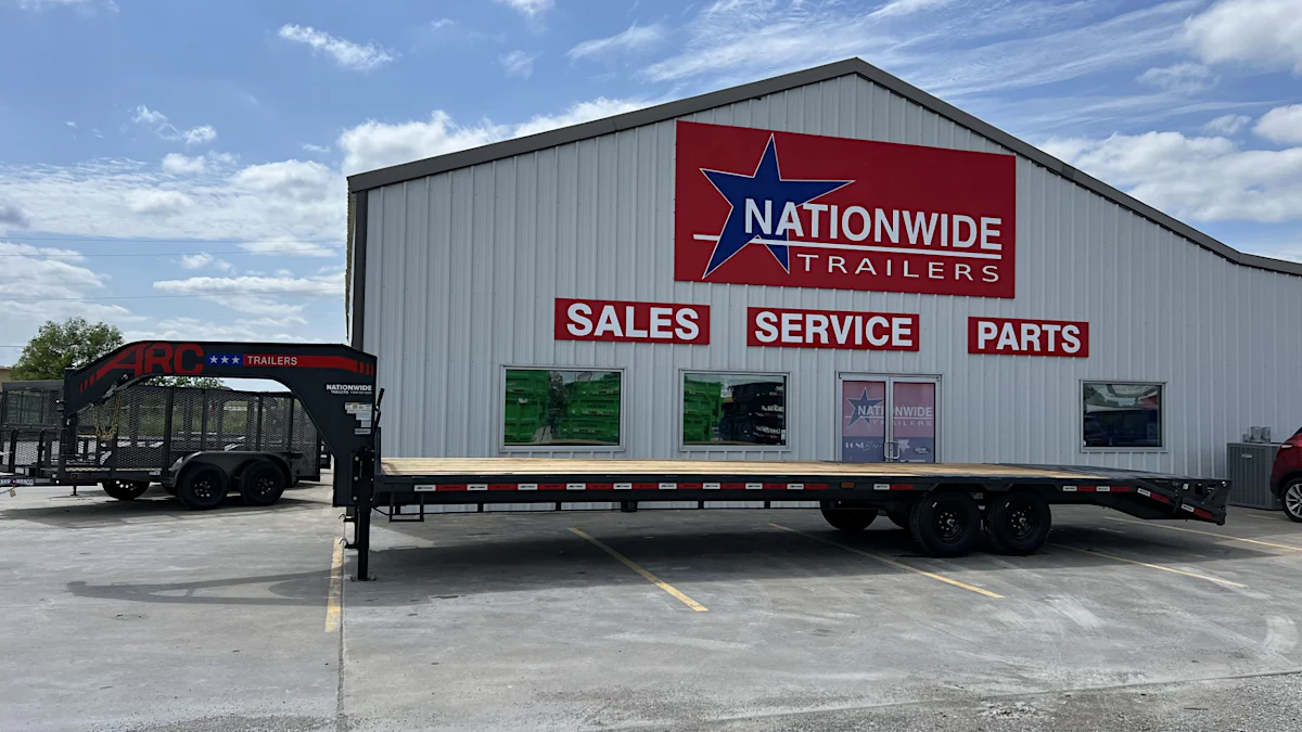 ARC Trailers 32'x102" Gooseneck Flatbed Trailer w/ 5' Dovetail (GDS) - Stock #89536 - Image 5 of 6 ARC Trailers 32'x102" Gooseneck Flatbed Trailer w/ 5' Dovetail (GDS) - Stock #89536 - Image 5 of 6