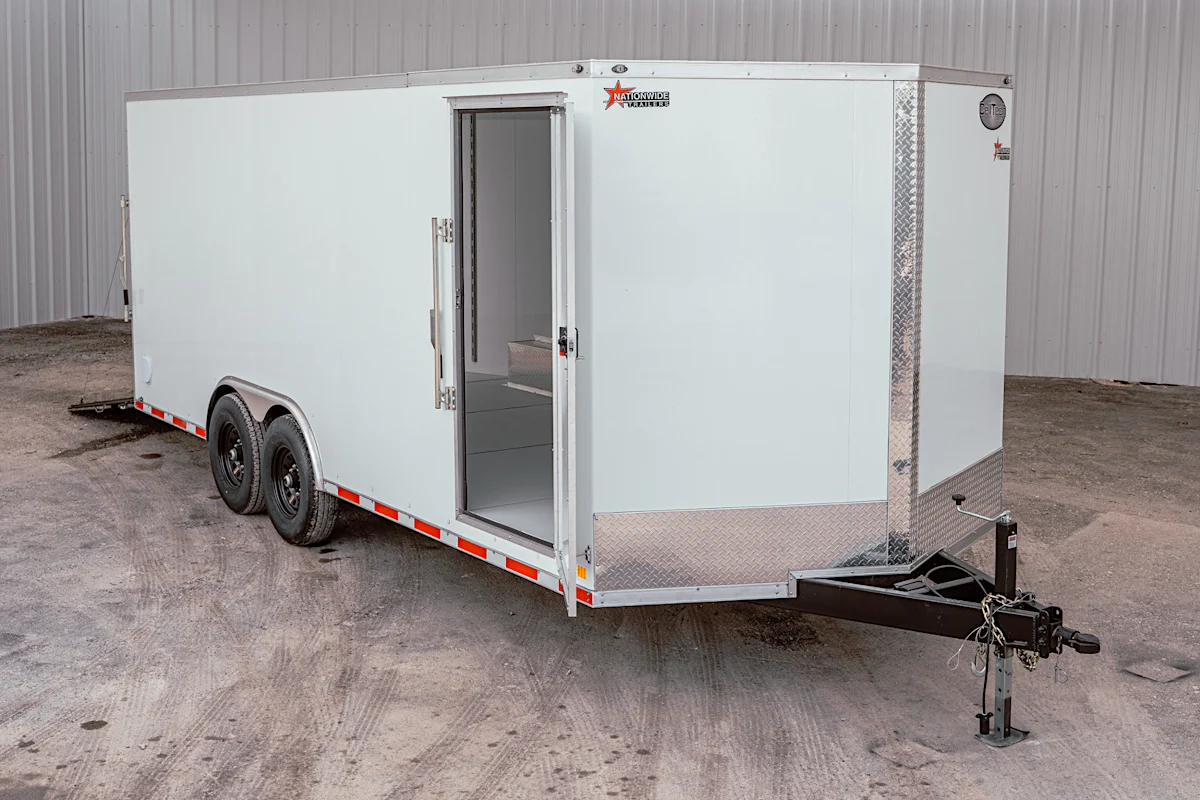 CellTech 8.5'x20' All-Steel Enclosed Cargo Trailer w/ Rear Ramp Door (C2) - Stock #89537 - Image 2 of 35 CellTech 8.5'x20' All-Steel Enclosed Cargo Trailer w/ Rear Ramp Door (C2) - Stock #89537 - Image 2 of 35