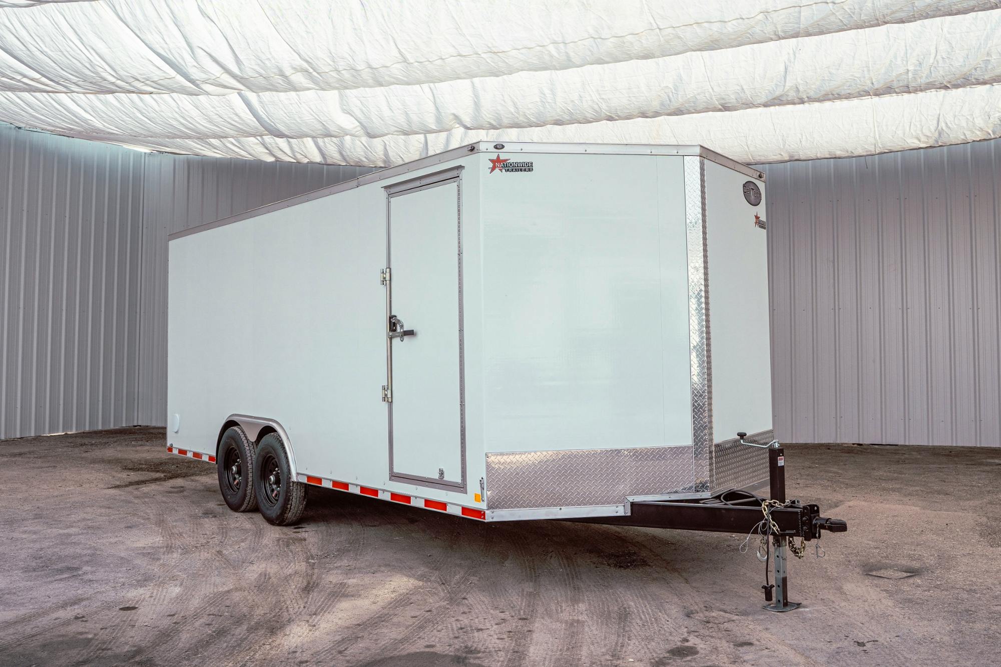 CellTech 8.5'x20' All-Steel Enclosed Cargo Trailer w/ Rear Ramp Door (C2) - Stock #89537 - Image 3 of 35
