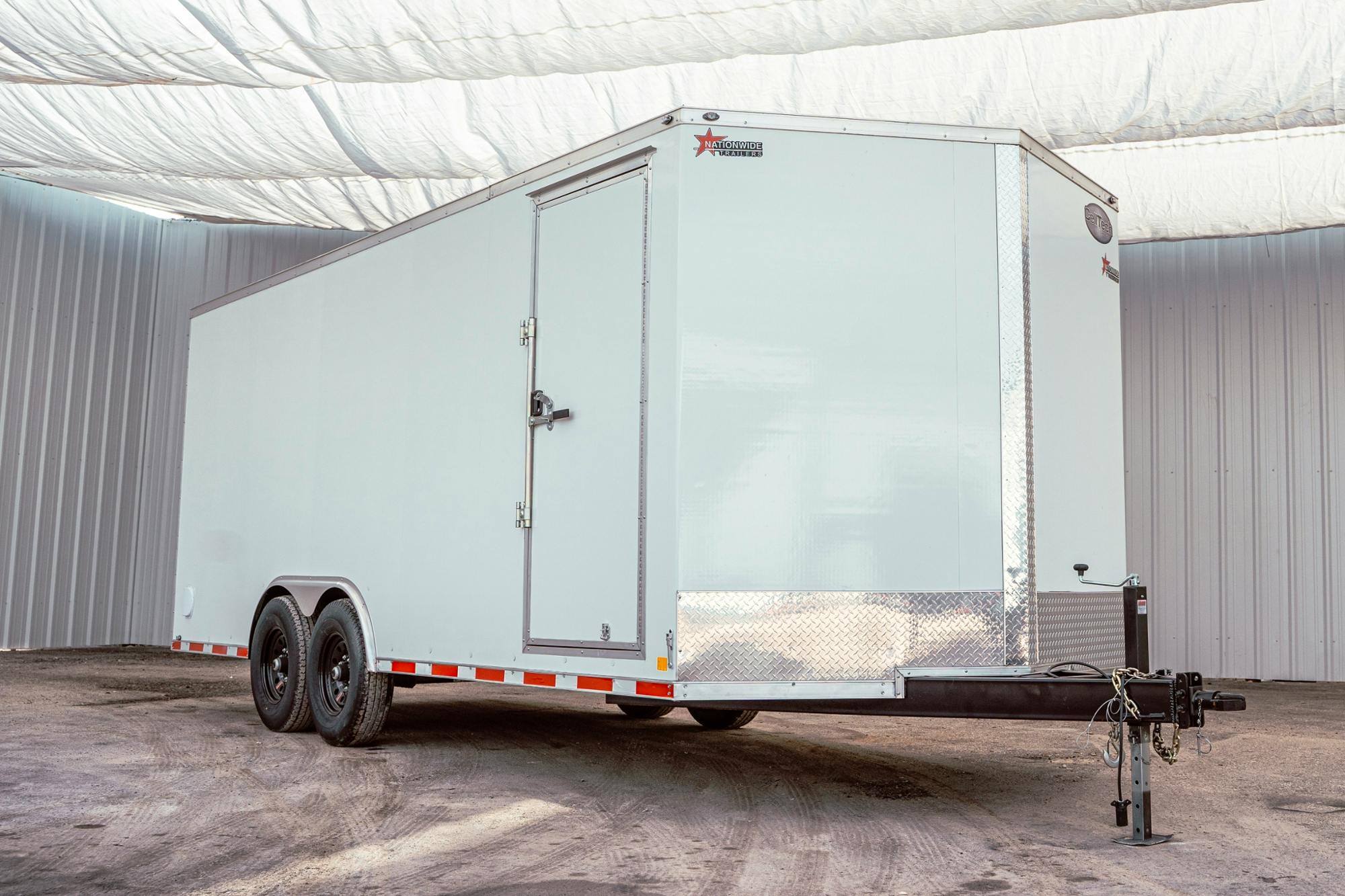 CellTech 8.5'x20' All-Steel Enclosed Cargo Trailer w/ Rear Ramp Door (C2) - Stock #89537 - Image 5 of 35