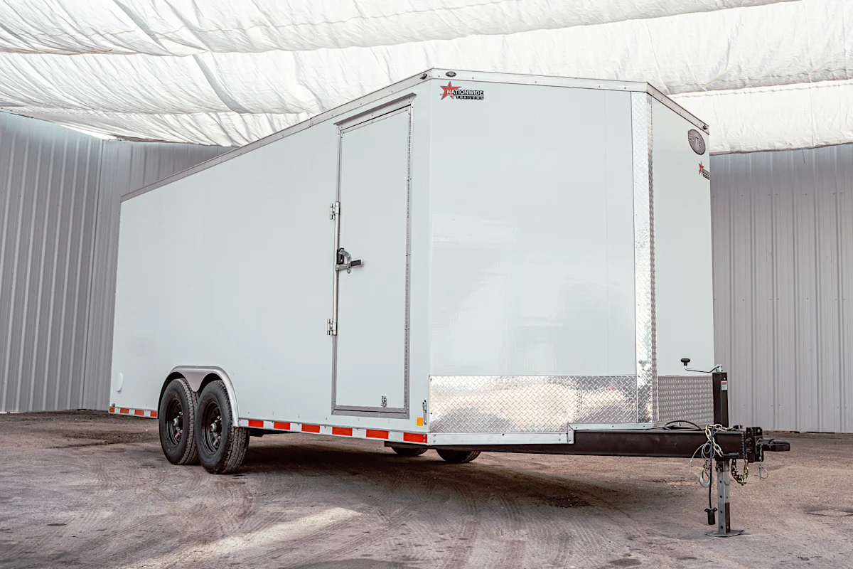 CellTech 8.5'x20' All-Steel Enclosed Cargo Trailer w/ Rear Ramp Door (C2) - Stock #89537 - Image 5 of 35 CellTech 8.5'x20' All-Steel Enclosed Cargo Trailer w/ Rear Ramp Door (C2) - Stock #89537 - Image 5 of 35