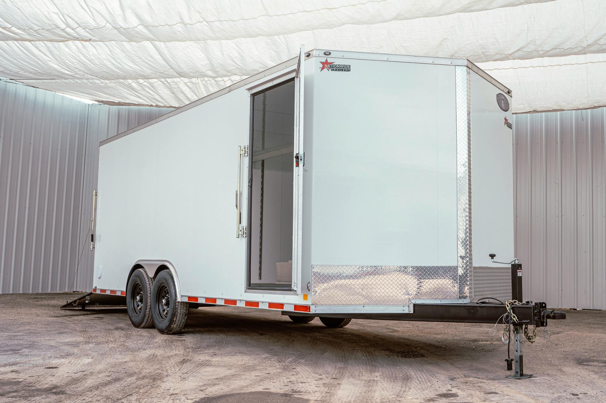 CellTech 8.5'x20' All-Steel Enclosed Cargo Trailer w/ Rear Ramp Door (C2) - Stock #89537 - Image 6 of 35