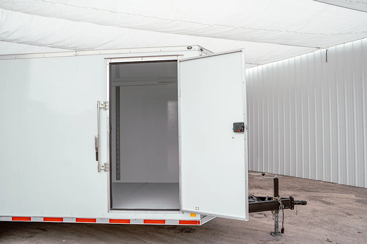 CellTech 8.5'x20' All-Steel Enclosed Cargo Trailer w/ Rear Ramp Door (C2) - Stock #89537 - Image 9 of 35 CellTech 8.5'x20' All-Steel Enclosed Cargo Trailer w/ Rear Ramp Door (C2) - Stock #89537 - Image 9 of 35