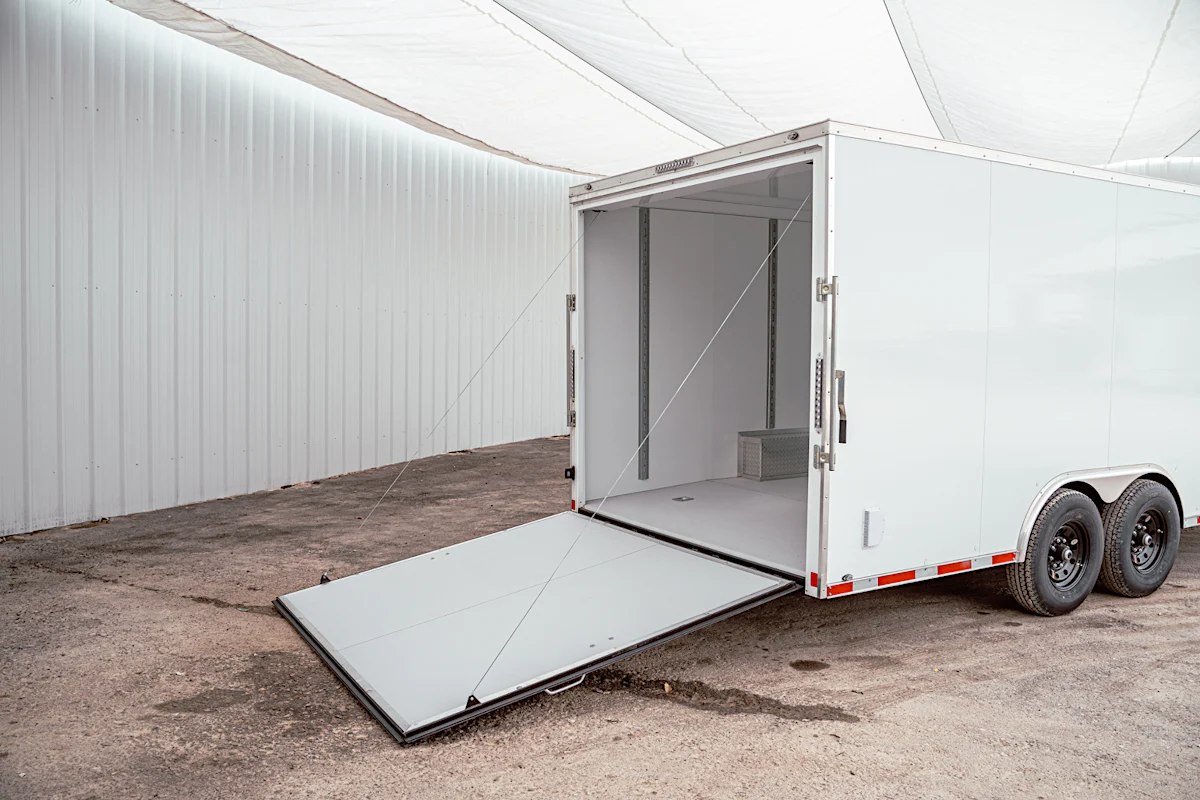 CellTech 8.5'x20' All-Steel Enclosed Cargo Trailer w/ Rear Ramp Door (C2) - Stock #89537 - Image 16 of 35 CellTech 8.5'x20' All-Steel Enclosed Cargo Trailer w/ Rear Ramp Door (C2) - Stock #89537 - Image 16 of 35