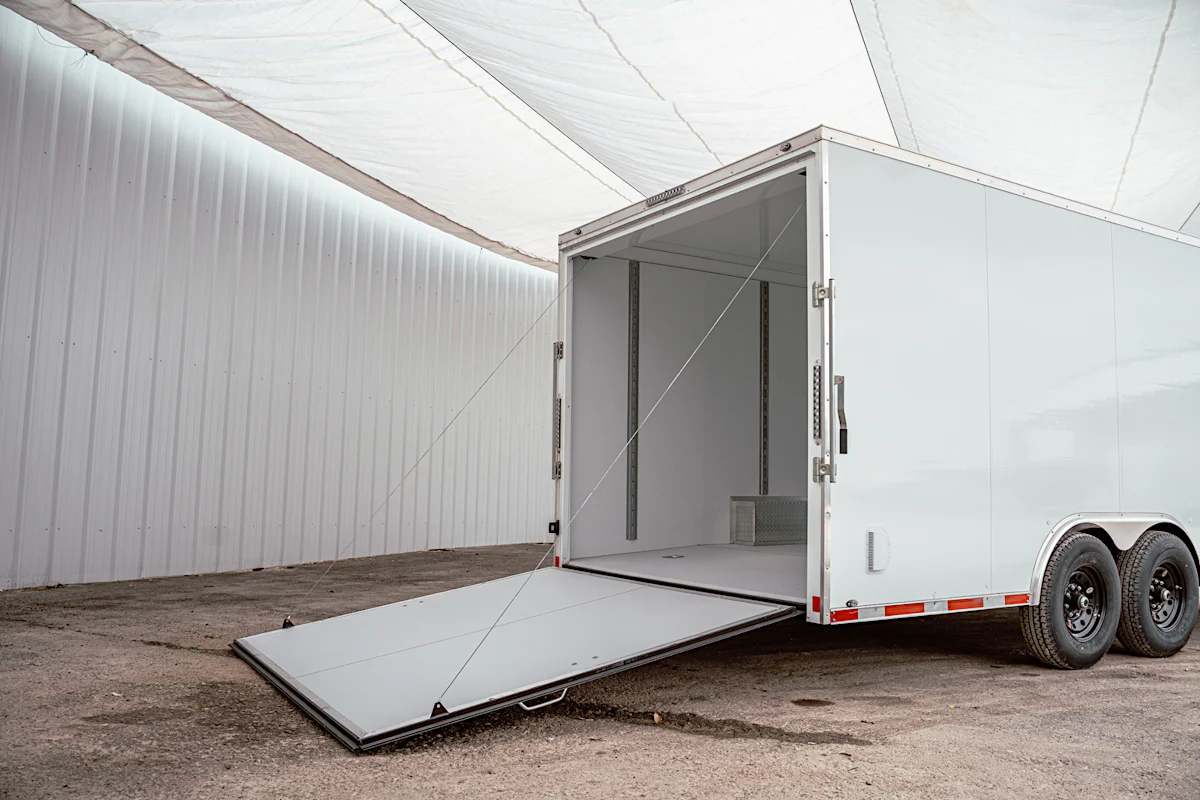 CellTech 8.5'x20' All-Steel Enclosed Cargo Trailer w/ Rear Ramp Door (C2) - Stock #89537 - Image 18 of 35 CellTech 8.5'x20' All-Steel Enclosed Cargo Trailer w/ Rear Ramp Door (C2) - Stock #89537 - Image 18 of 35