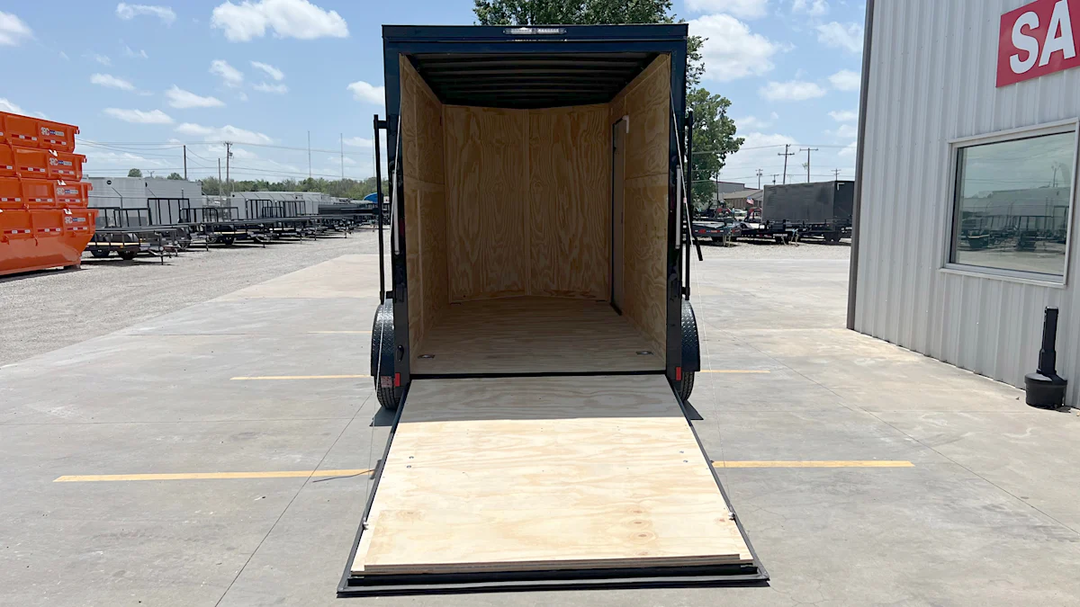 Spartan 6'x12' Enclosed Cargo Trailer w/ Rear Ramp Door (C2) - Stock #89544 - Image 5 of 9 Spartan 6'x12' Enclosed Cargo Trailer w/ Rear Ramp Door (C2) - Stock #89544 - Image 5 of 9