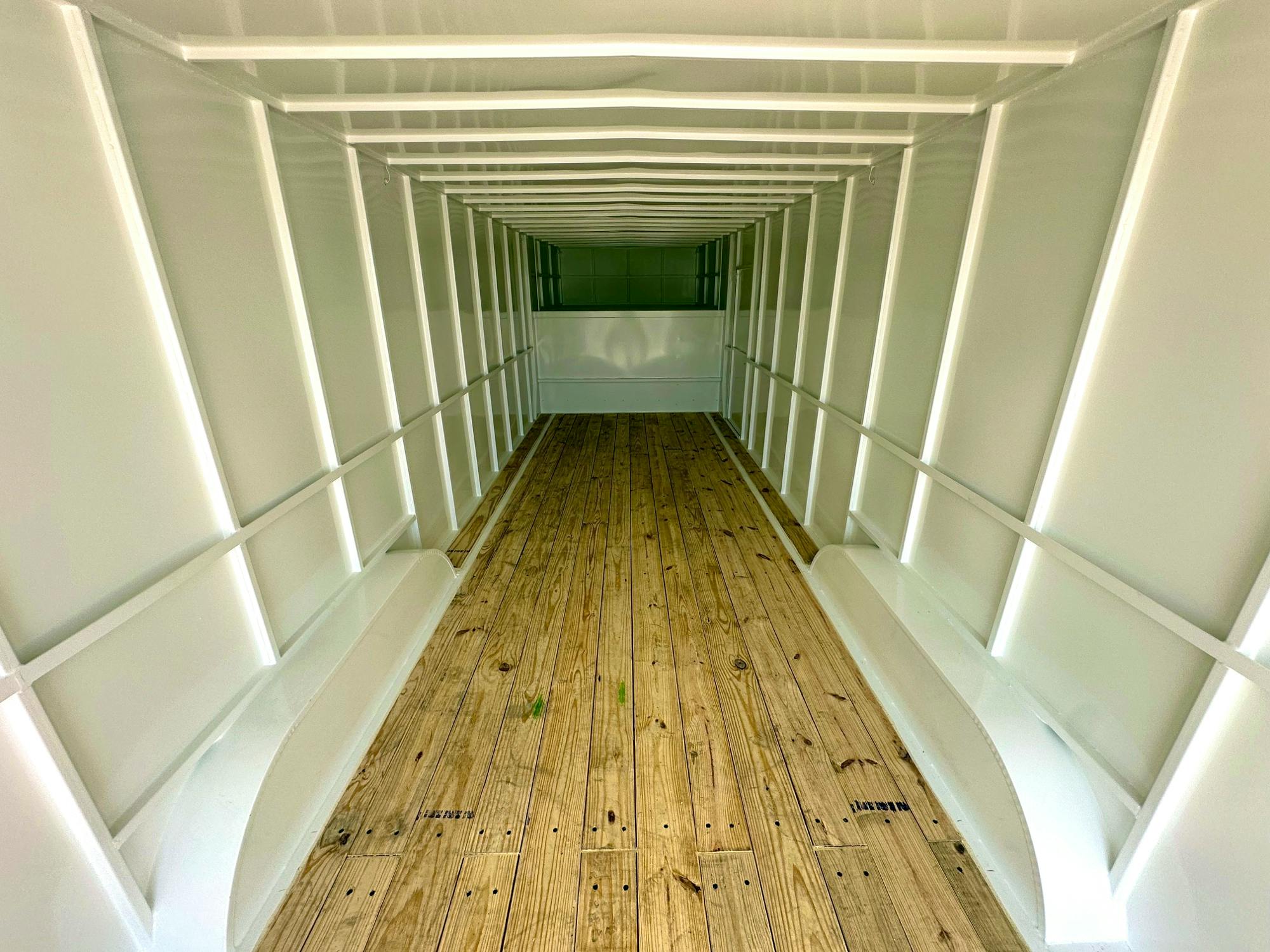 Delco 8'x24' Gooseneck Steel Cargo Trailer w/ Rear Barn Doors