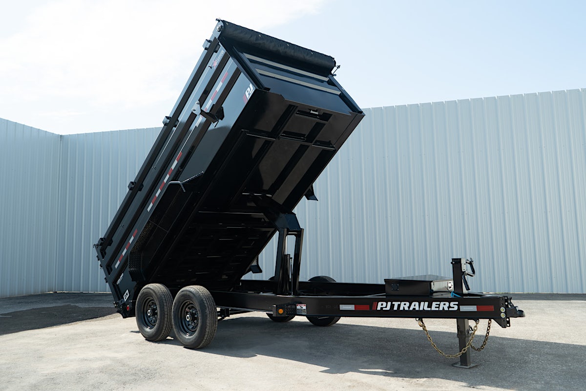 PJ Trailers 14'x83" Low Pro High Side Dump Trailer w/ 4' Sides (DM) - Stock #89575 - Image 4 of 30 PJ Trailers 14'x83" Low Pro High Side Dump Trailer w/ 4' Sides (DM) - Stock #89575 - Image 4 of 30