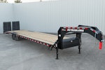 PJ Trailers 40'x102" 18k Gooseneck Flatbed Trailer w/ Singles (LX) Stock #89577 - Thumbnail 1