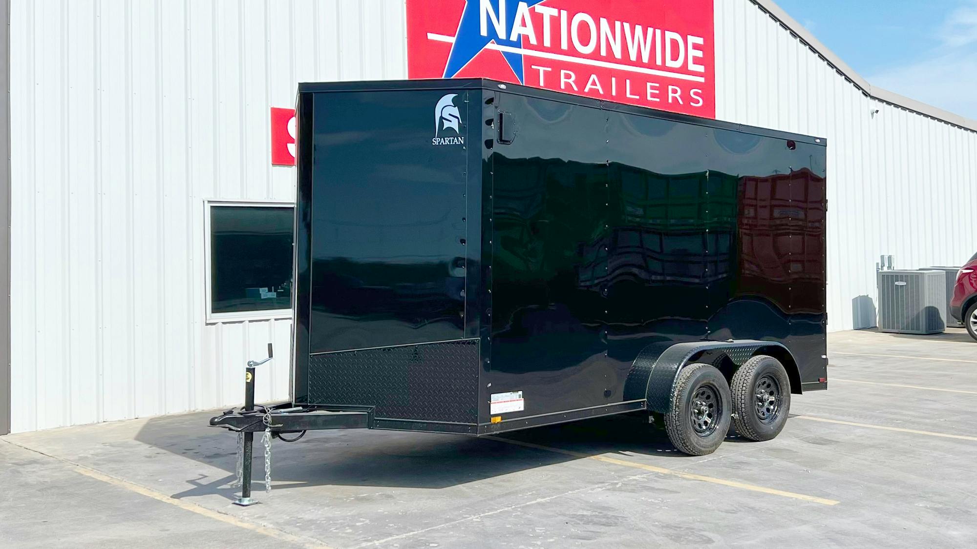 Spartan 7'x14' Enclosed Cargo Trailer w/ Rear Ramp Door (C2) - Stock #89617 - Image 1 of 9
