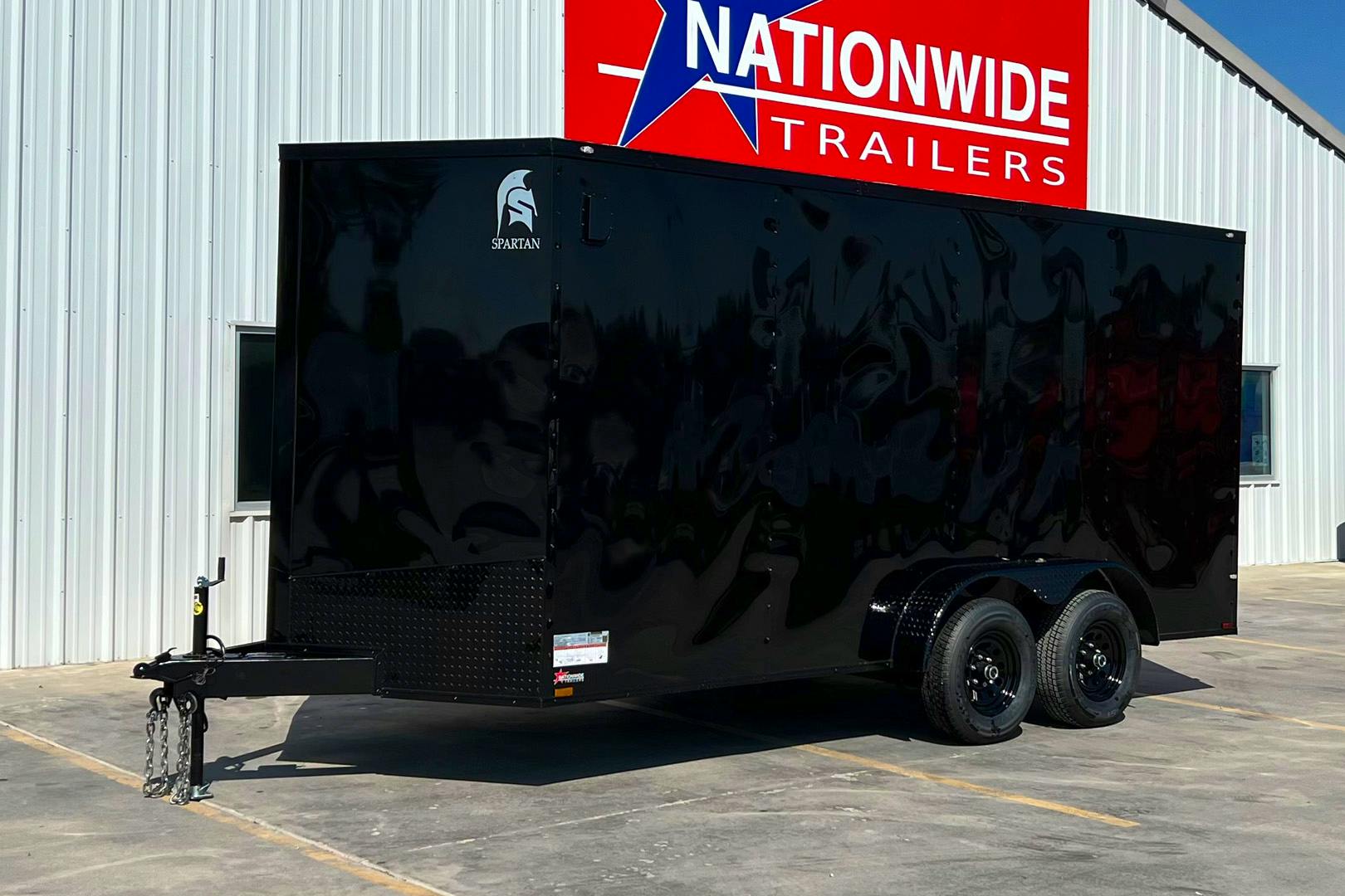Spartan 7'x16' Enclosed Cargo Trailer w/ Rear Ramp Door (C2) - Stock #89638 - Image 1 of 2