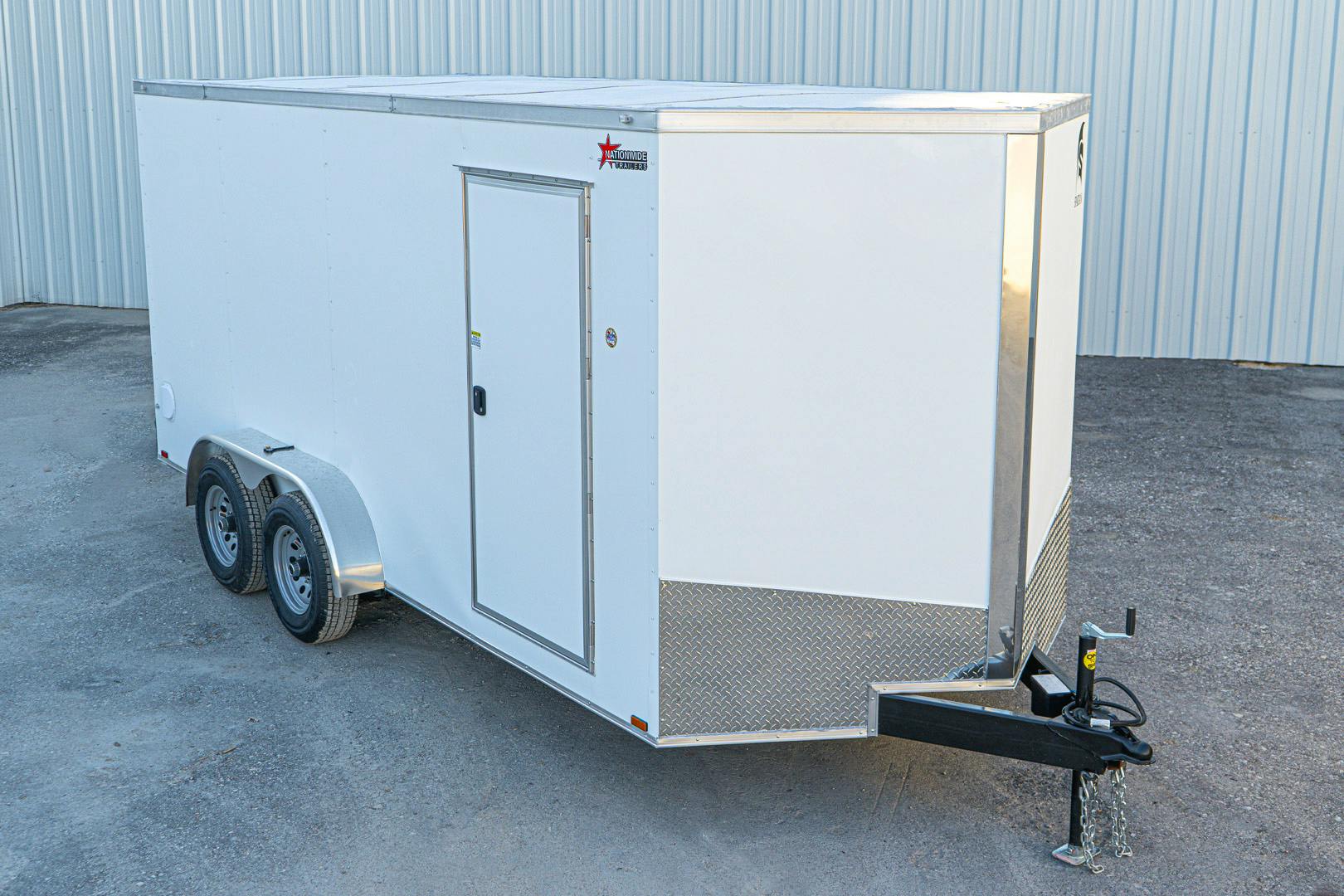 Spartan 7'x16' Enclosed Cargo Trailer w/ Rear Ramp Door (C2) - Stock #89644 - Image 1 of 19