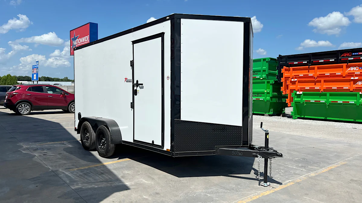 Spartan 7'x16' Enclosed Cargo Trailer w/ Rear Ramp Door (C2) - Stock #89660 - Image 4 of 9 Spartan 7'x16' Enclosed Cargo Trailer w/ Rear Ramp Door (C2) - Stock #89660 - Image 4 of 9