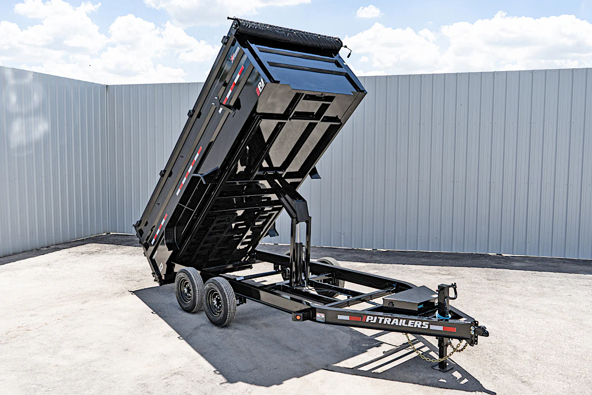 PJ Trailers 16'x83" Low Pro High Side Dump Trailer w/ 4' Sides (DM) - Stock #89664 - Image 2 of 30 PJ Trailers 16'x83" Low Pro High Side Dump Trailer w/ 4' Sides (DM) - Stock #89664 - Image 2 of 30