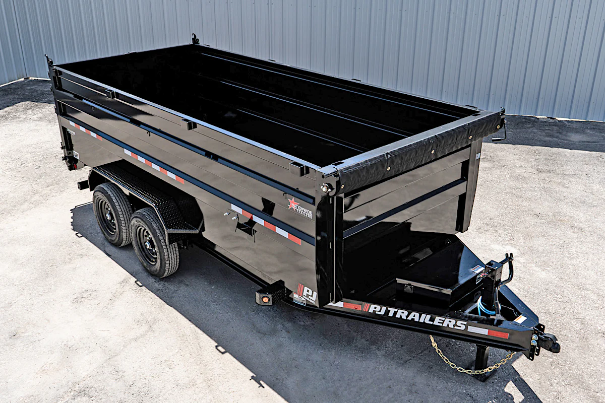 PJ Trailers 16'x83" Low Pro High Side Dump Trailer w/ 4' Sides (DM) - Stock #89664 - Image 8 of 30 PJ Trailers 16'x83" Low Pro High Side Dump Trailer w/ 4' Sides (DM) - Stock #89664 - Image 8 of 30