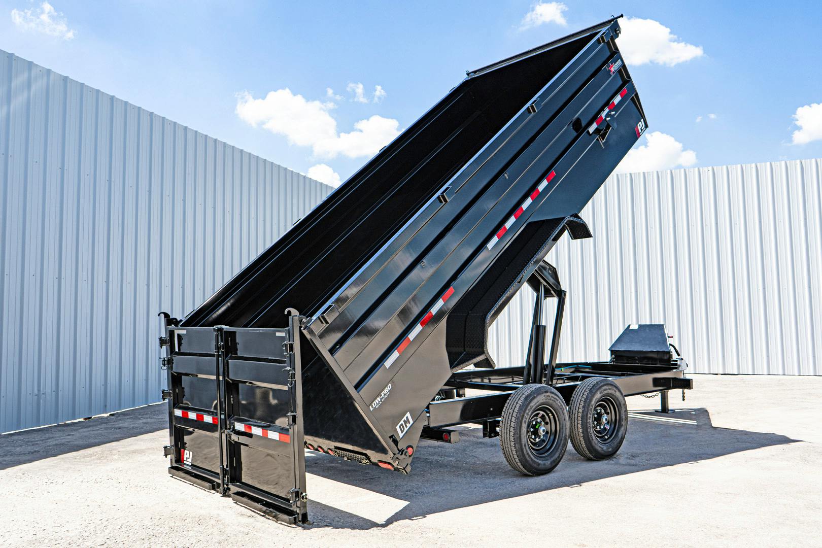 PJ Trailers 16'x83" Low Pro High Side Dump Trailer w/ 4' Sides (DM) - Stock #89664 - Image 1 of 30
