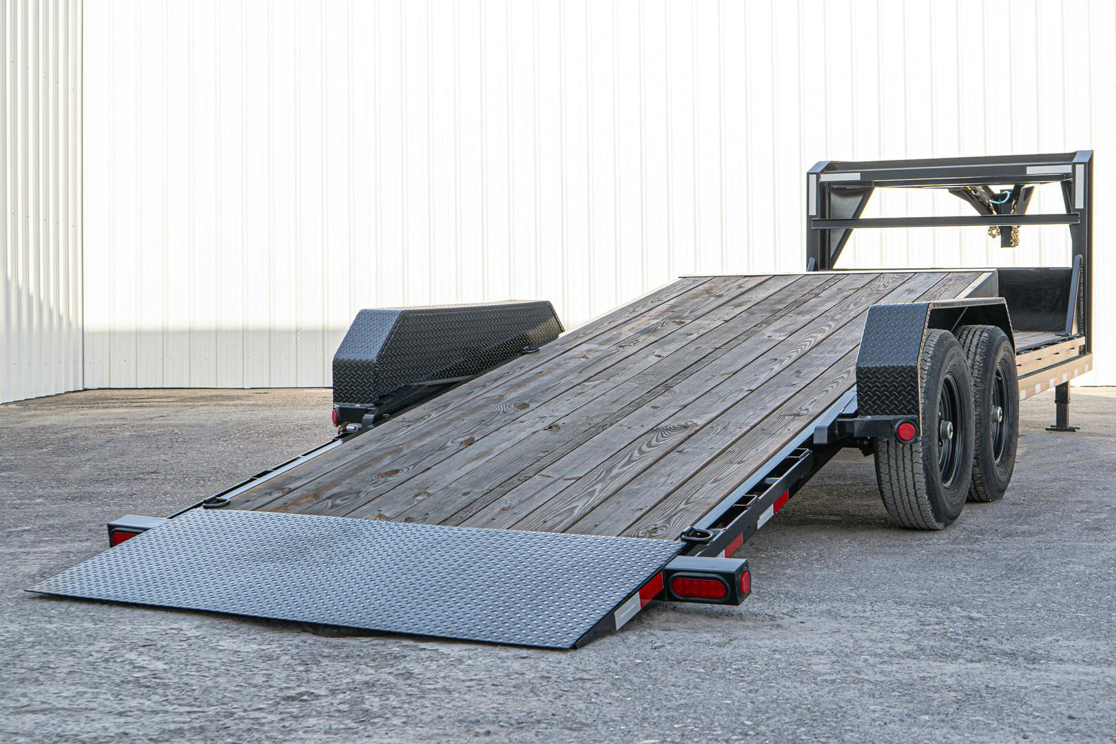 PJ Trailers 24'x82" Gooseneck 6" Channel Equipment Gravity Tilt Trailer (T6) - Stock #89665 - Image 20 of 21