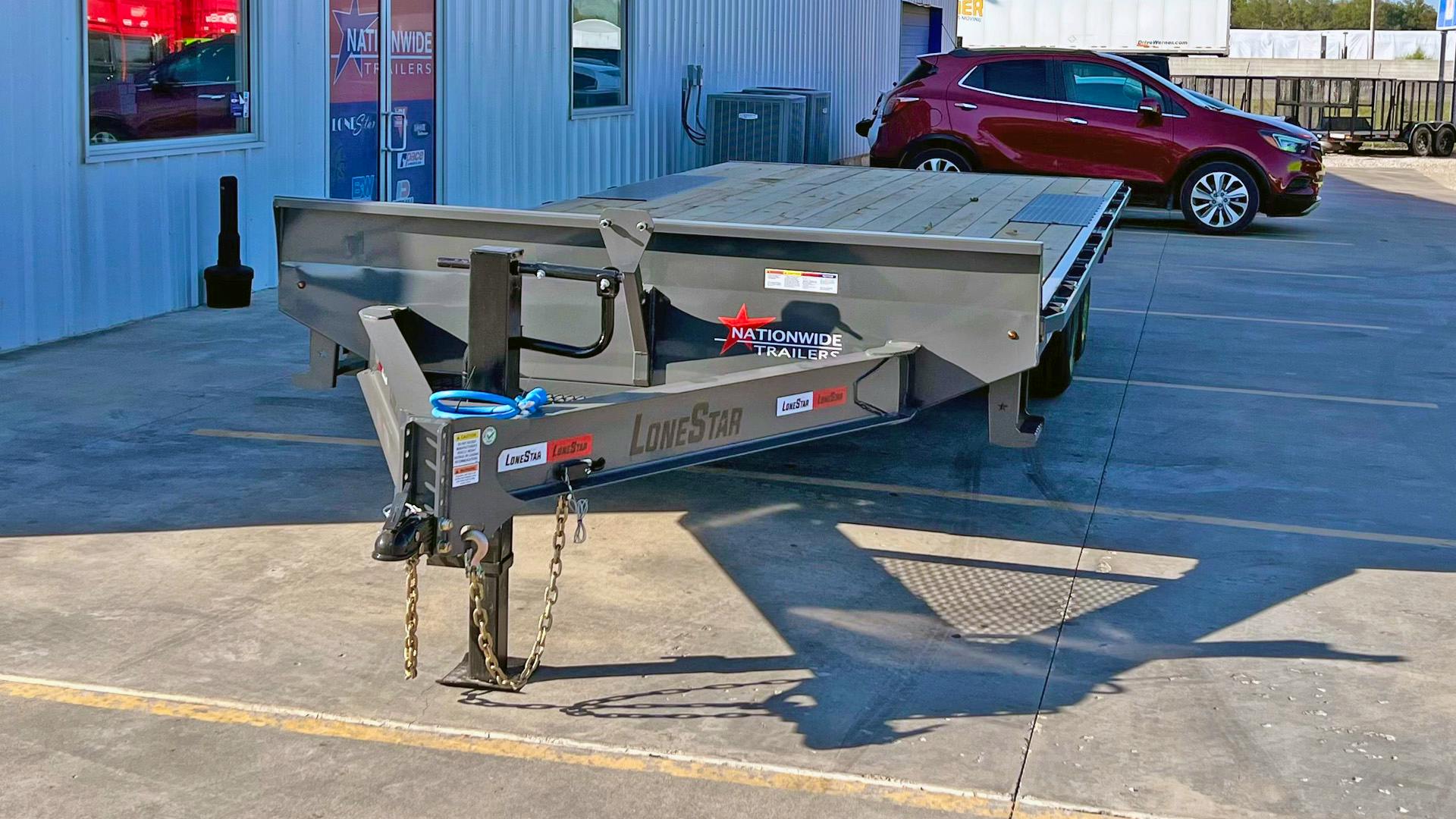 LoneStar 16'x102" 8" I-Beam Deckover Flatbed Trailer - Stock #89768 - Image 3 of 6