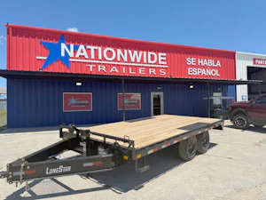 LoneStar 16'x102" 8" I-Beam Deckover Flatbed Trailer