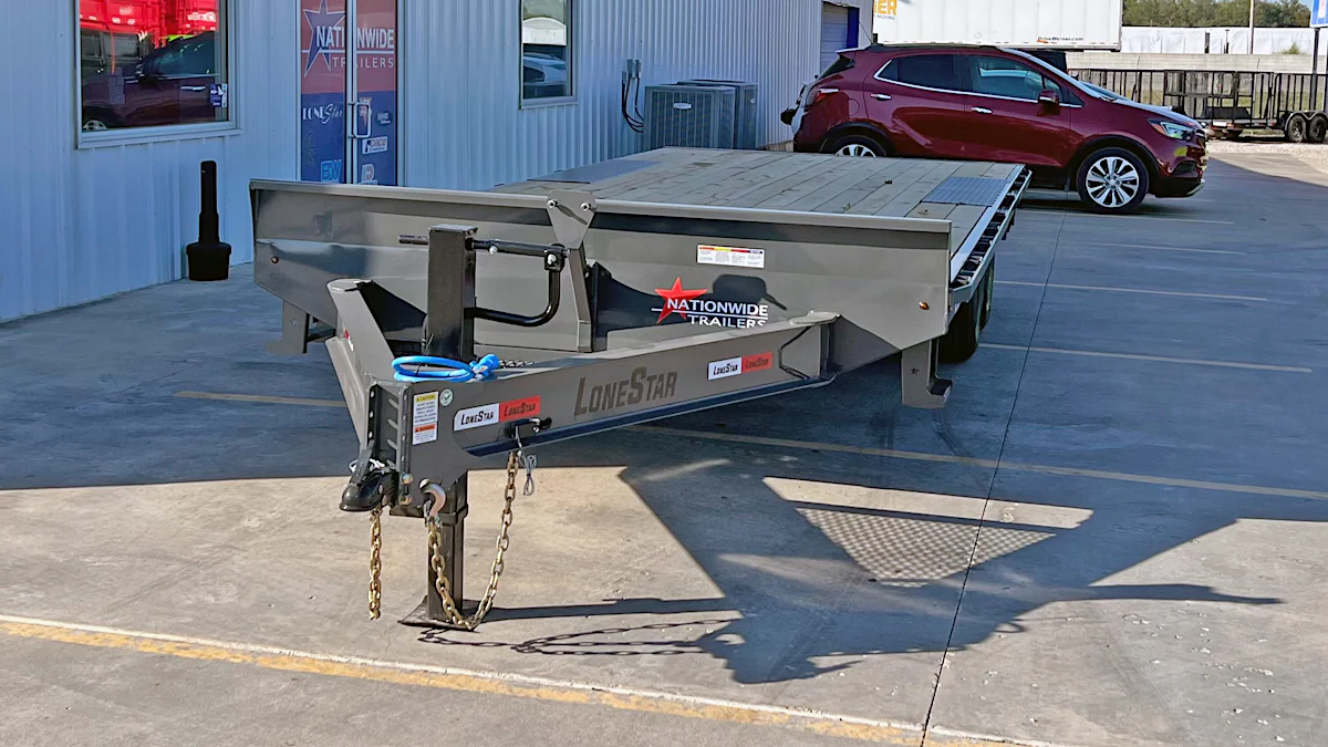 LoneStar 20'x102" 8" I-beam Deckover Trailer - Stock #89769 - Image 3 of 6 LoneStar 20'x102" 8" I-beam Deckover Trailer - Stock #89769 - Image 3 of 6