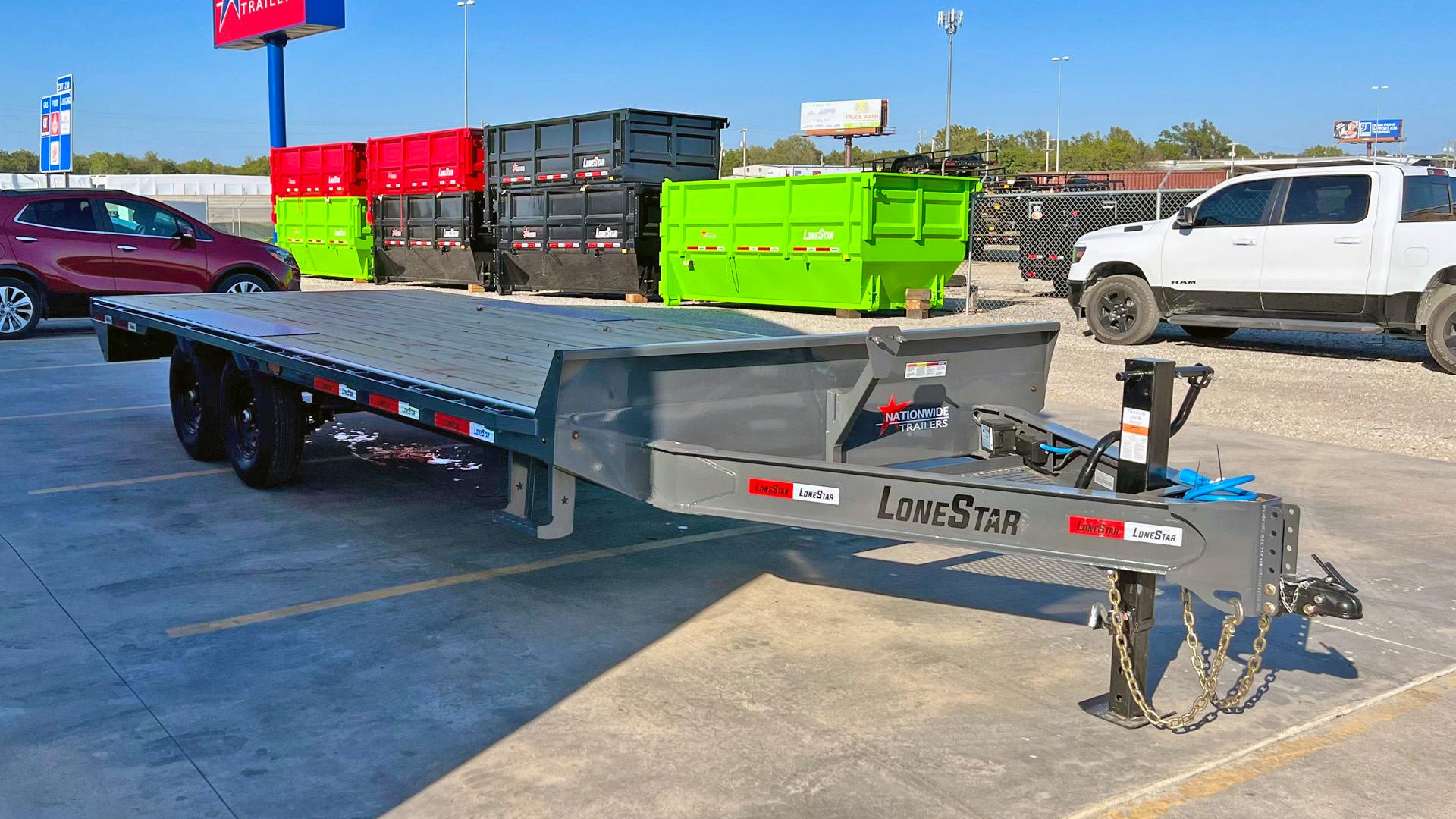 LoneStar 24'x102" 8" I-Beam Deckover Trailer - Stock #89770 - Image 2 of 6