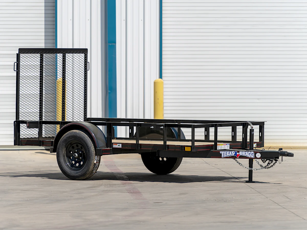 Texas Bragg 10'x60" Utility Trailer w/ 4' Gate (U1) - Stock #89783 - Image 1 of 2 Texas Bragg 10'x60" Utility Trailer w/ 4' Gate (U1) - Stock #89783 - Image 1 of 2