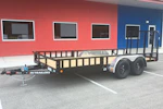 PJ Trailers 16'x77" Tandem Axle 4" Channel Utility Trailer (UK) Stock #89801 - Thumbnail 1