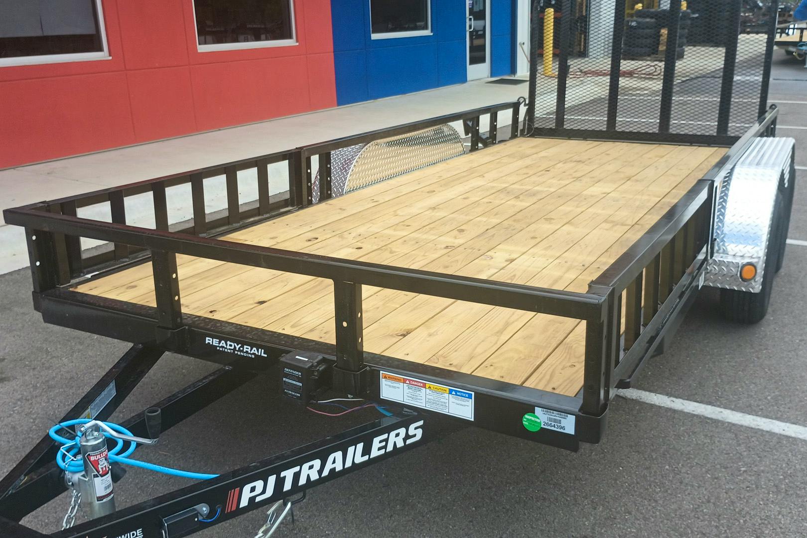 PJ Trailers 16'x77" Tandem Axle 4" Channel Utility Trailer (UK) - Stock #89801 - Image 2 of 7