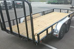 PJ Trailers 16'x77" Tandem Axle 4" Channel Utility Trailer (UK) Stock #89802 - Thumbnail 4