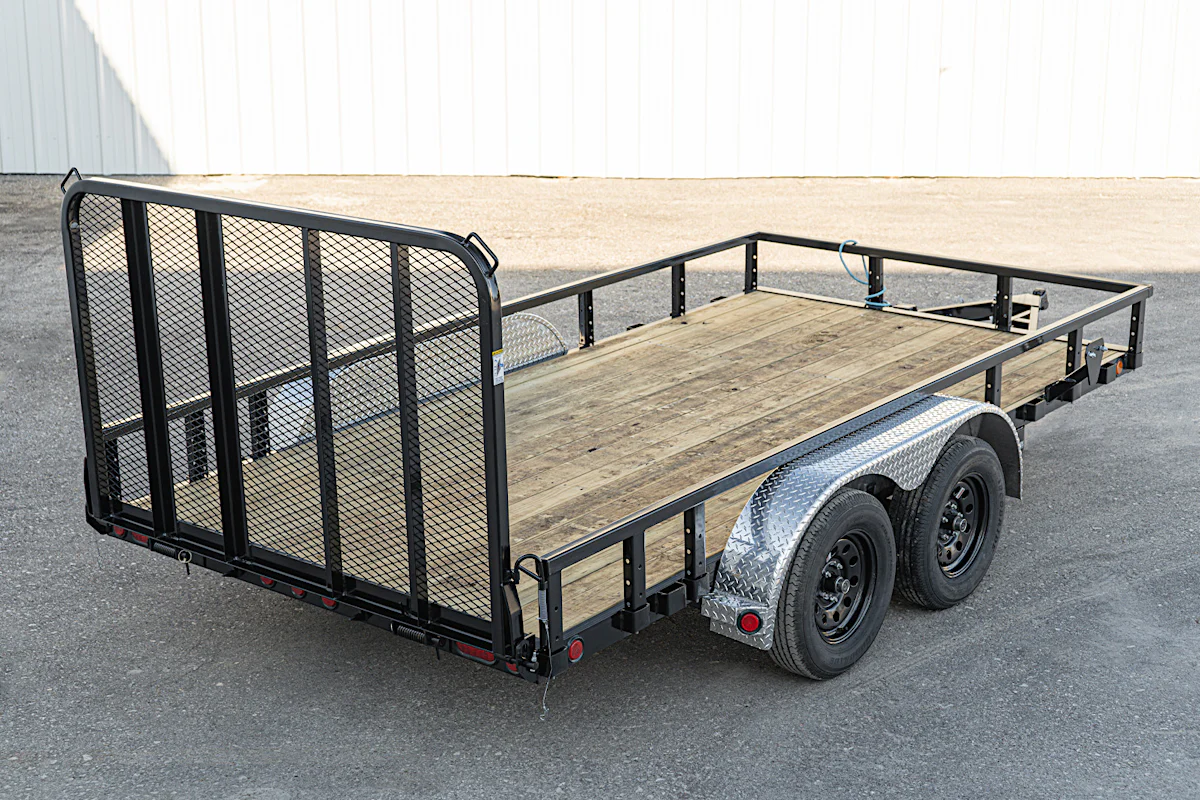 PJ Trailers 14'x83" Tandem Axle 4" Channel Utility Trailer (UL) - Stock #89814 - Image 6 of 17 PJ Trailers 14'x83" Tandem Axle 4" Channel Utility Trailer (UL) - Stock #89814 - Image 6 of 17