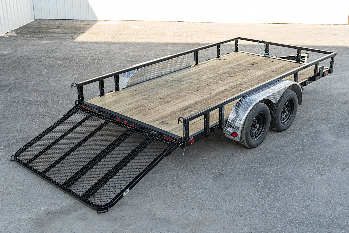 PJ Trailers 14'x83" Tandem Axle 4" Channel Utility Trailer (UL) - Stock #89815 - Image 7 of 17 PJ Trailers 14'x83" Tandem Axle 4" Channel Utility Trailer (UL) - Stock #89815 - Image 7 of 17
