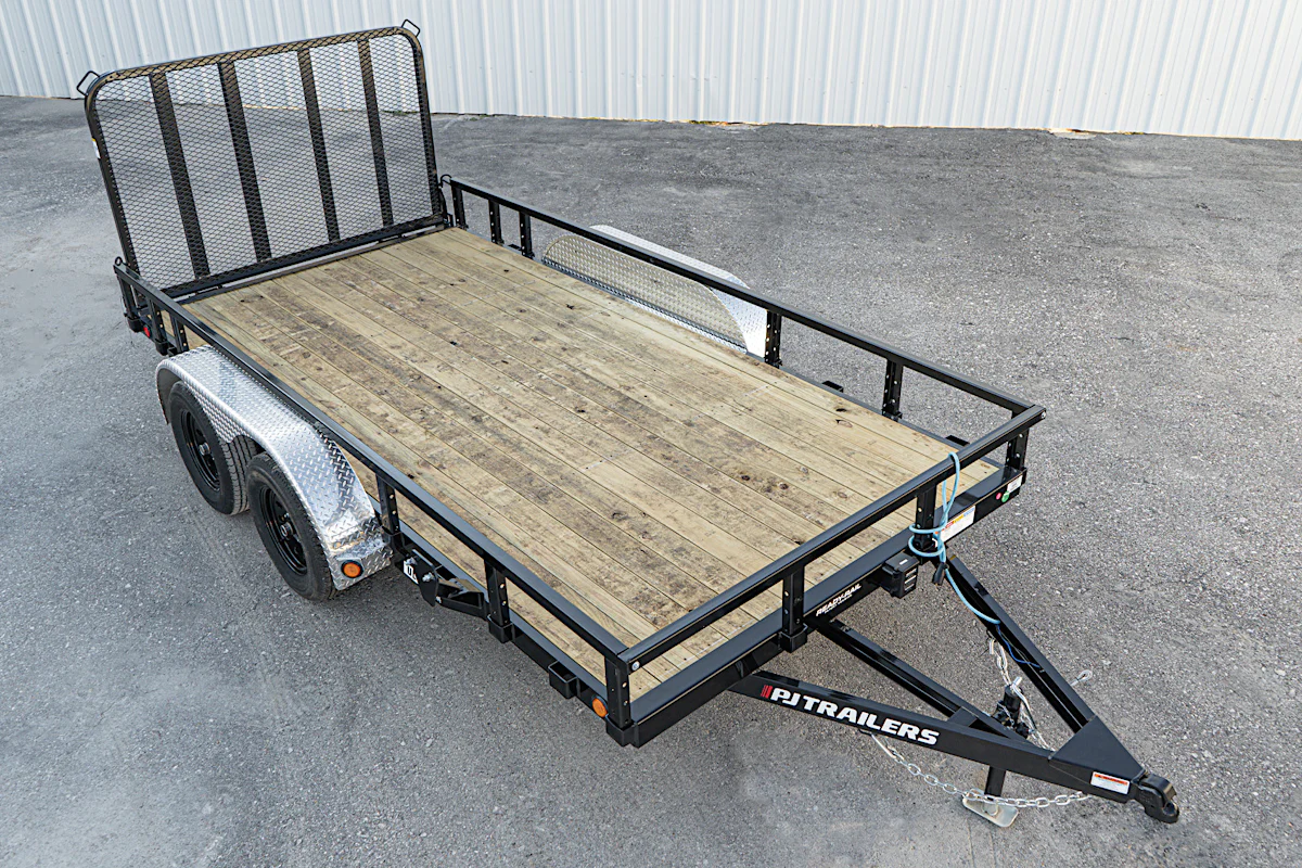 PJ Trailers 14'x83" Tandem Axle 4" Channel Utility Trailer (UL) - Stock #89816 - Image 15 of 17 PJ Trailers 14'x83" Tandem Axle 4" Channel Utility Trailer (UL) - Stock #89816 - Image 15 of 17